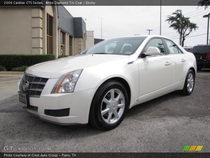 White Diamond Tri-Coat / Ebony 2009 Cadillac CTS Sedan