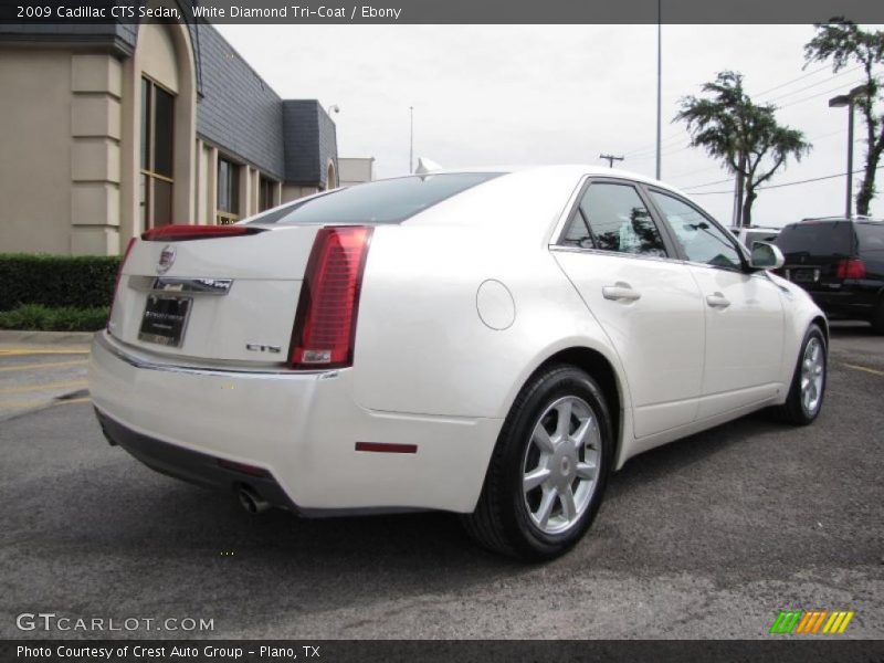 White Diamond Tri-Coat / Ebony 2009 Cadillac CTS Sedan