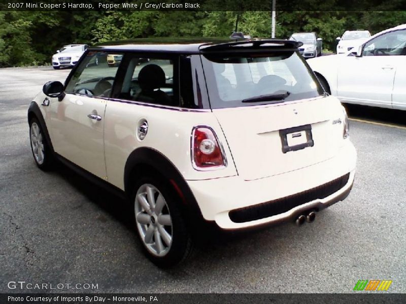 Pepper White / Grey/Carbon Black 2007 Mini Cooper S Hardtop