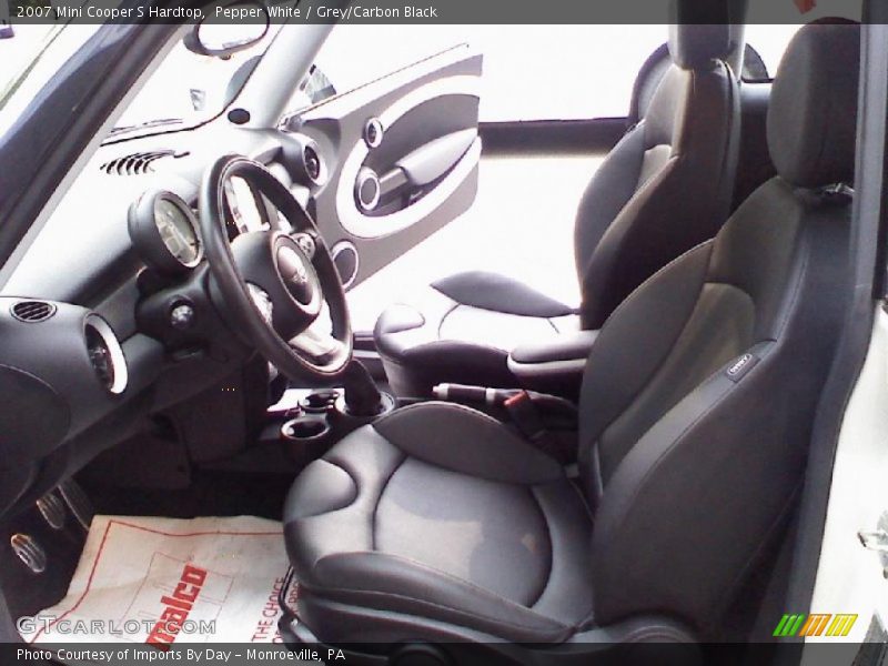 Pepper White / Grey/Carbon Black 2007 Mini Cooper S Hardtop