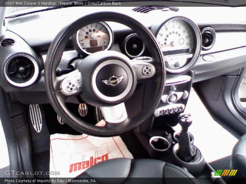 Pepper White / Grey/Carbon Black 2007 Mini Cooper S Hardtop