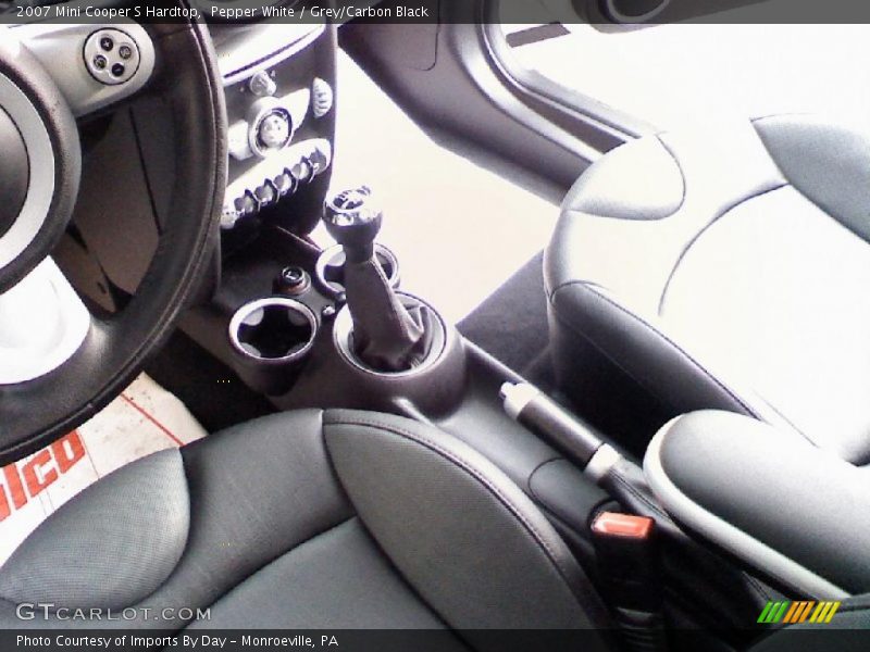 Pepper White / Grey/Carbon Black 2007 Mini Cooper S Hardtop