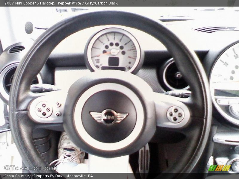 Pepper White / Grey/Carbon Black 2007 Mini Cooper S Hardtop
