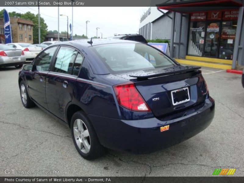 Deep Blue / Gray 2007 Saturn ION 3 Sedan