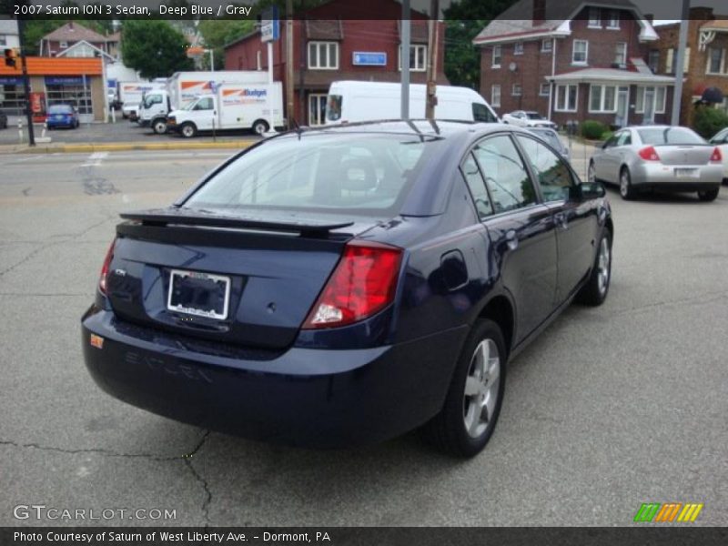 Deep Blue / Gray 2007 Saturn ION 3 Sedan