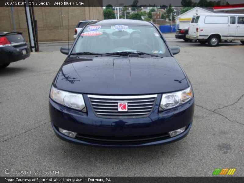 Deep Blue / Gray 2007 Saturn ION 3 Sedan