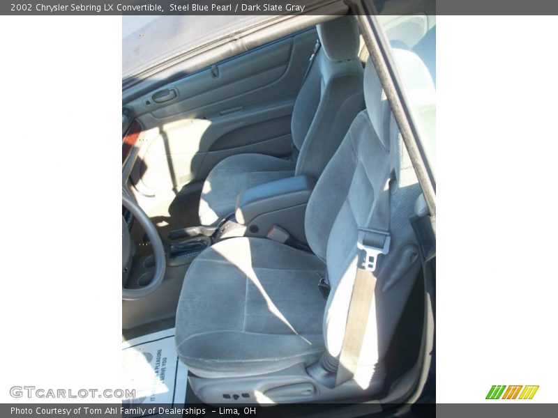 Steel Blue Pearl / Dark Slate Gray 2002 Chrysler Sebring LX Convertible