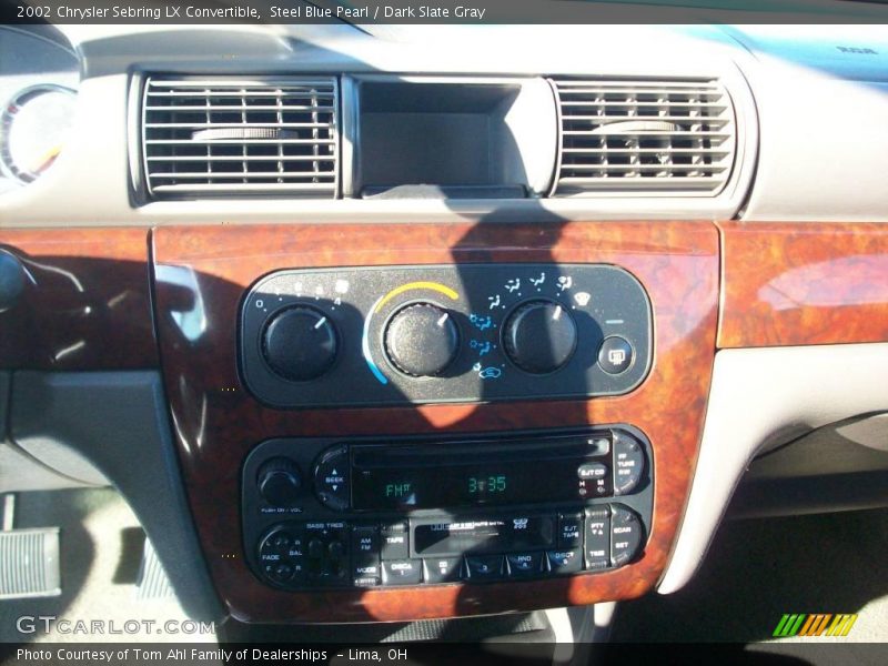 Steel Blue Pearl / Dark Slate Gray 2002 Chrysler Sebring LX Convertible