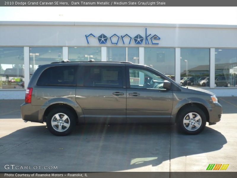 Dark Titanium Metallic / Medium Slate Gray/Light Shale 2010 Dodge Grand Caravan SE Hero