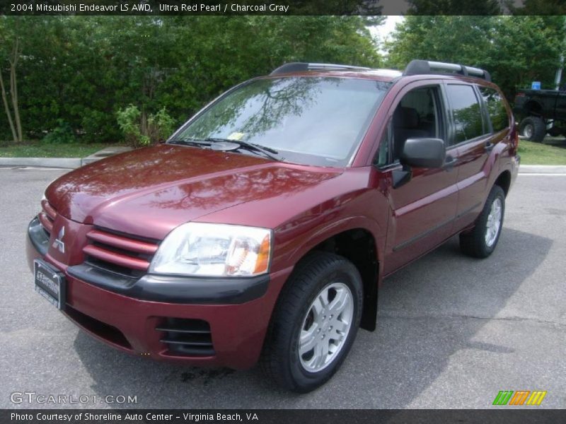 Ultra Red Pearl / Charcoal Gray 2004 Mitsubishi Endeavor LS AWD