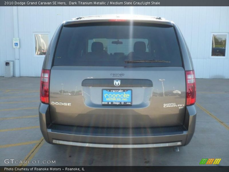 Dark Titanium Metallic / Medium Slate Gray/Light Shale 2010 Dodge Grand Caravan SE Hero