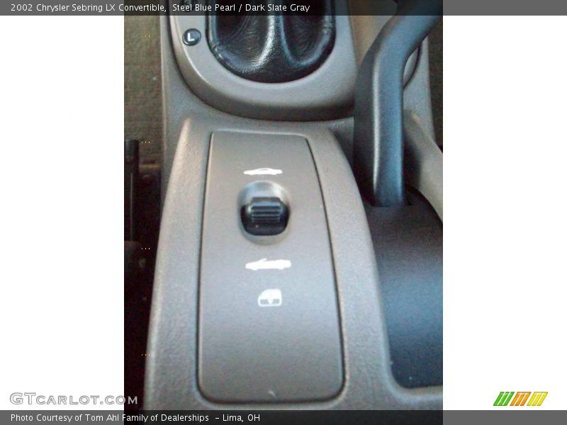 Steel Blue Pearl / Dark Slate Gray 2002 Chrysler Sebring LX Convertible