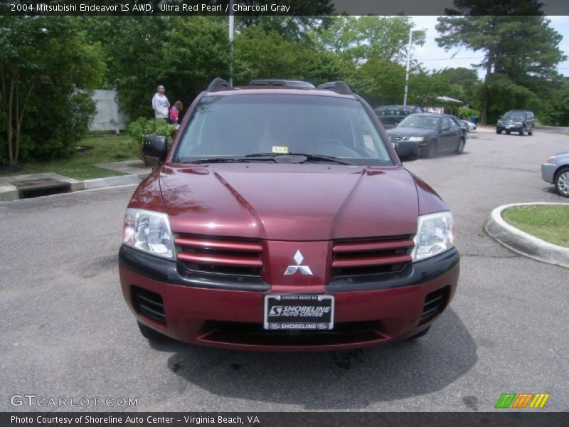 Ultra Red Pearl / Charcoal Gray 2004 Mitsubishi Endeavor LS AWD