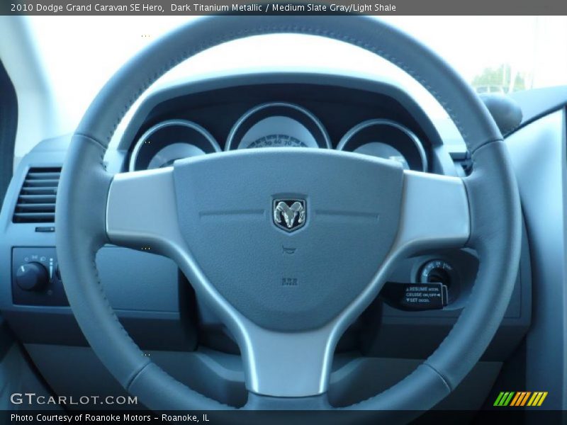 Dark Titanium Metallic / Medium Slate Gray/Light Shale 2010 Dodge Grand Caravan SE Hero