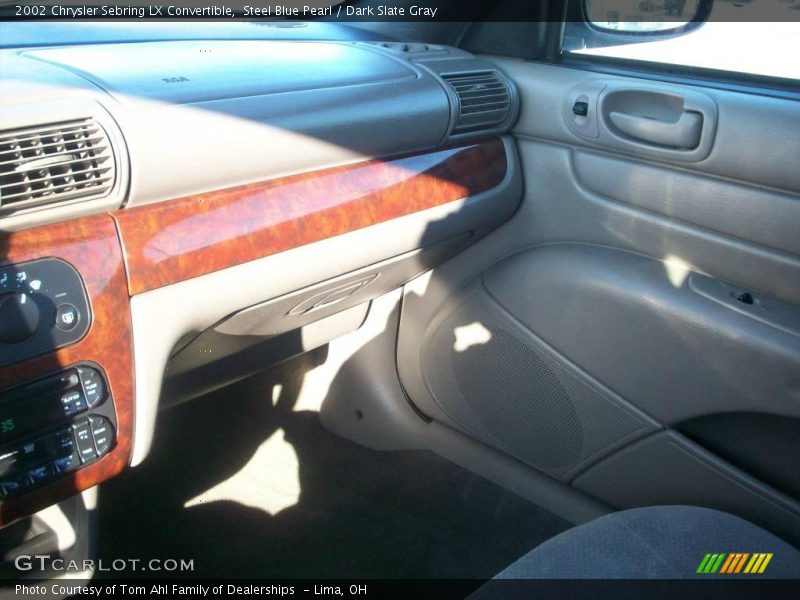 Steel Blue Pearl / Dark Slate Gray 2002 Chrysler Sebring LX Convertible