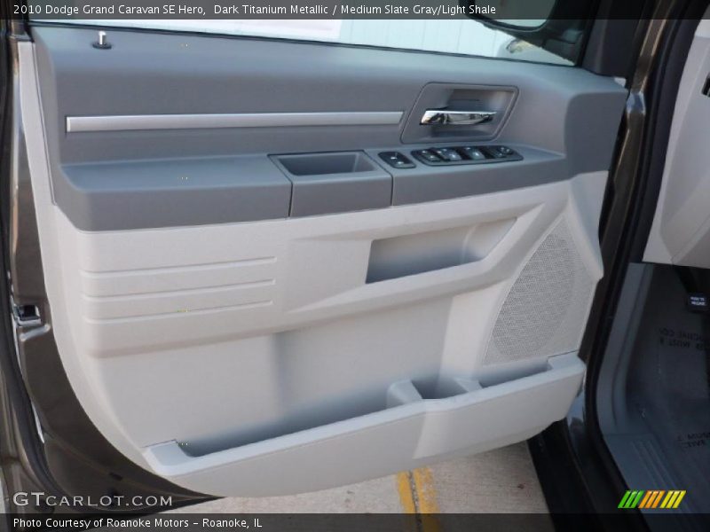 Dark Titanium Metallic / Medium Slate Gray/Light Shale 2010 Dodge Grand Caravan SE Hero