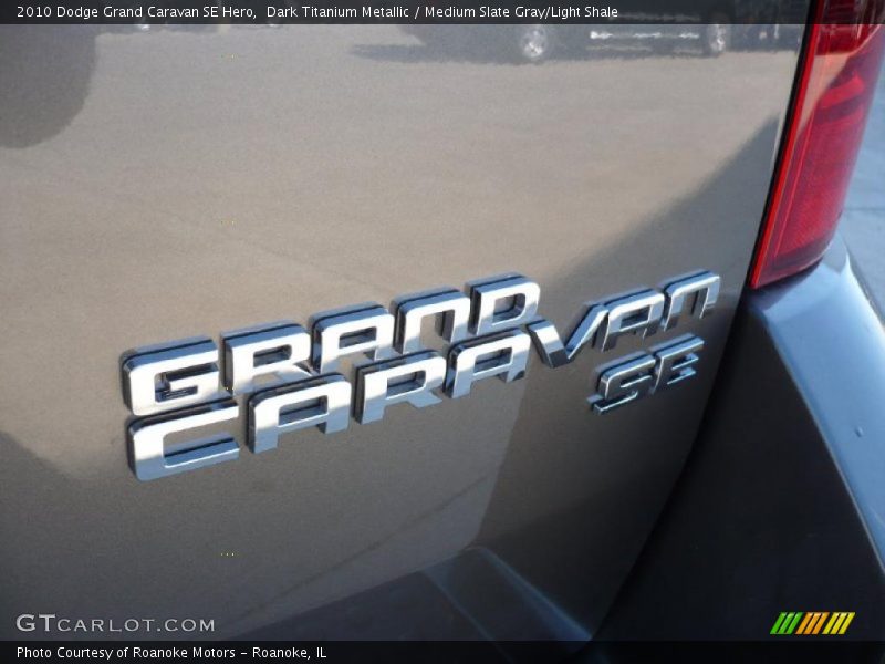 Dark Titanium Metallic / Medium Slate Gray/Light Shale 2010 Dodge Grand Caravan SE Hero