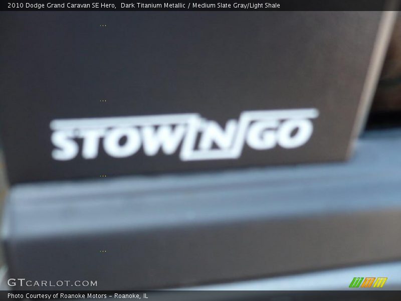 Dark Titanium Metallic / Medium Slate Gray/Light Shale 2010 Dodge Grand Caravan SE Hero