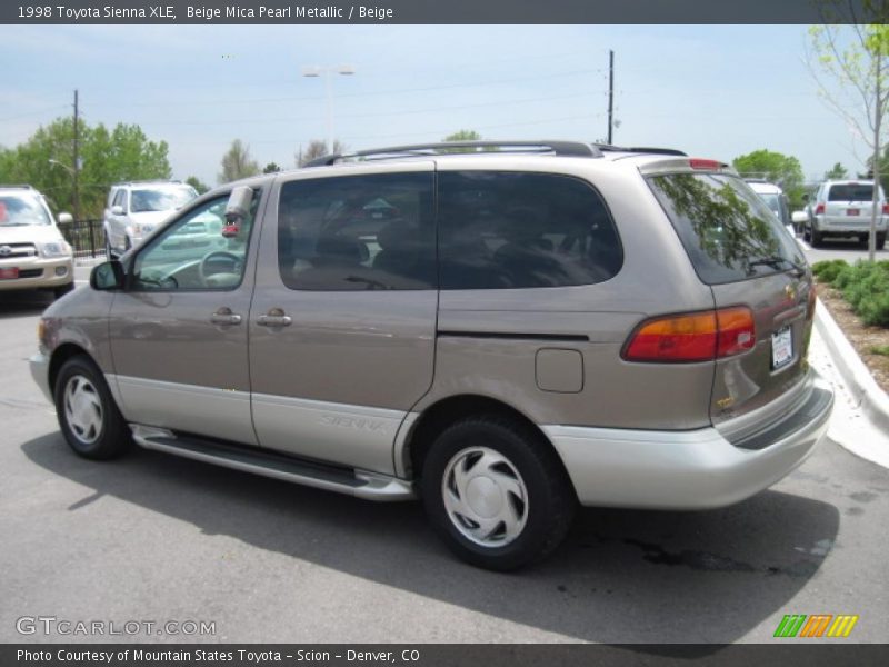 Beige Mica Pearl Metallic / Beige 1998 Toyota Sienna XLE