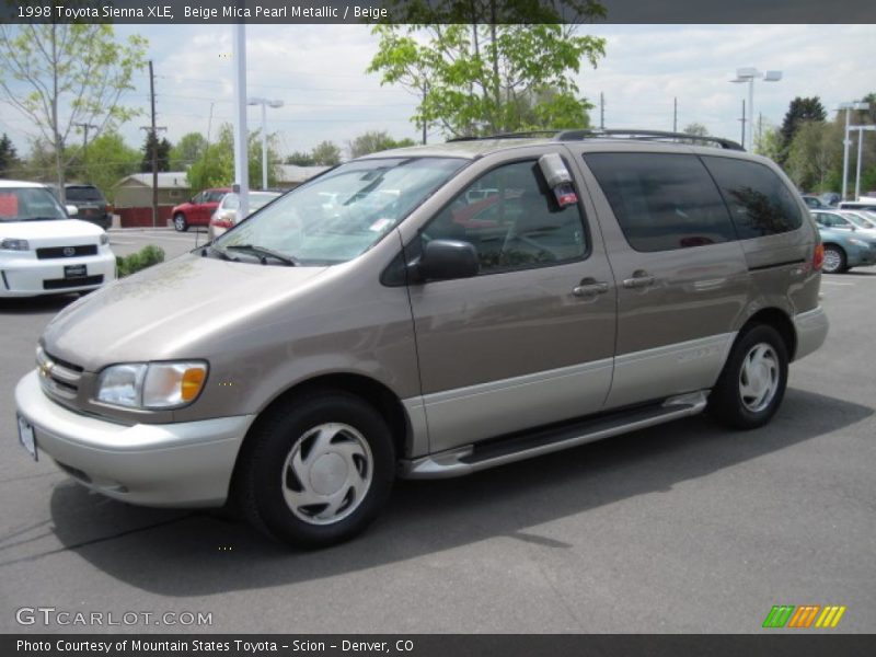 Beige Mica Pearl Metallic / Beige 1998 Toyota Sienna XLE