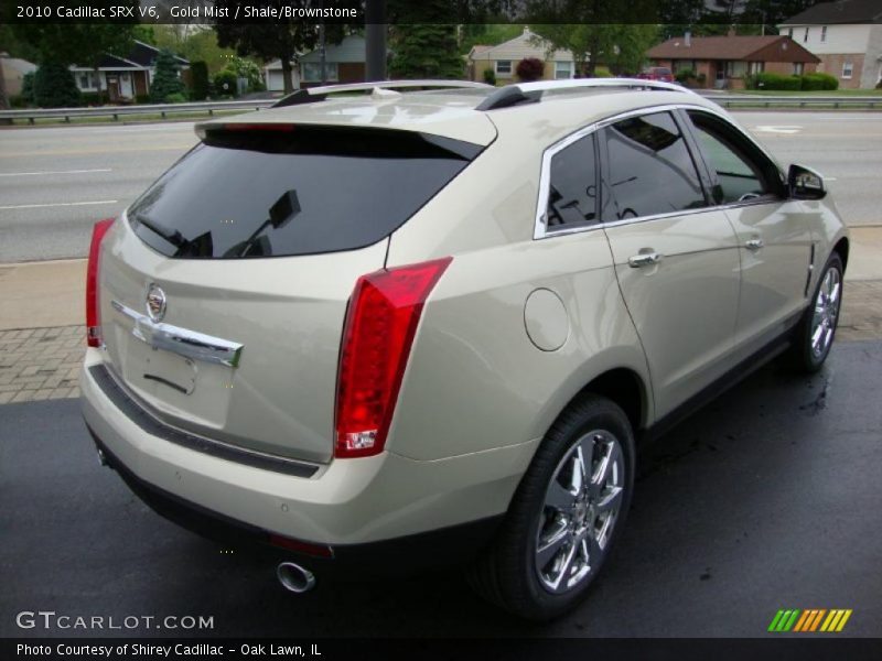 Gold Mist / Shale/Brownstone 2010 Cadillac SRX V6