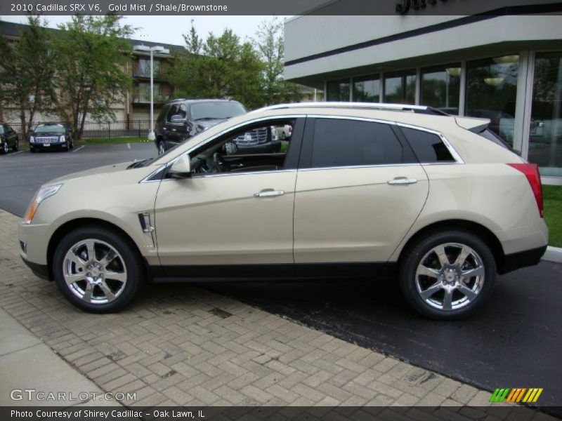 Gold Mist / Shale/Brownstone 2010 Cadillac SRX V6