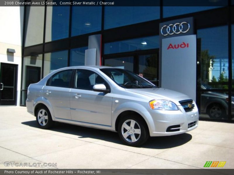 Cosmic Silver Metallic / Charcoal 2008 Chevrolet Aveo LS Sedan