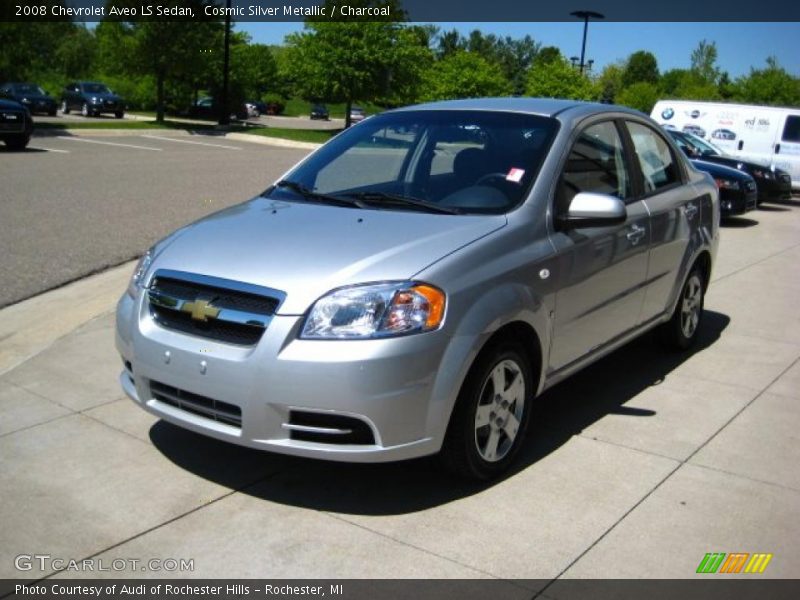 Cosmic Silver Metallic / Charcoal 2008 Chevrolet Aveo LS Sedan