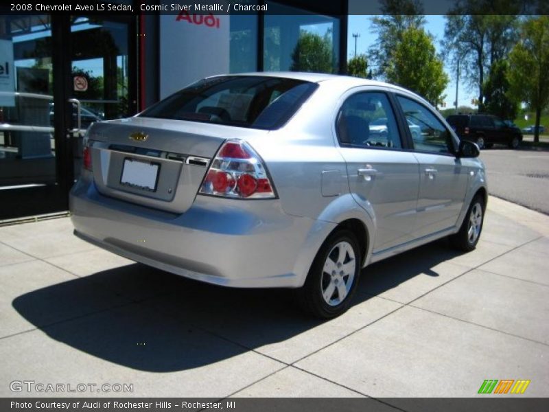 Cosmic Silver Metallic / Charcoal 2008 Chevrolet Aveo LS Sedan