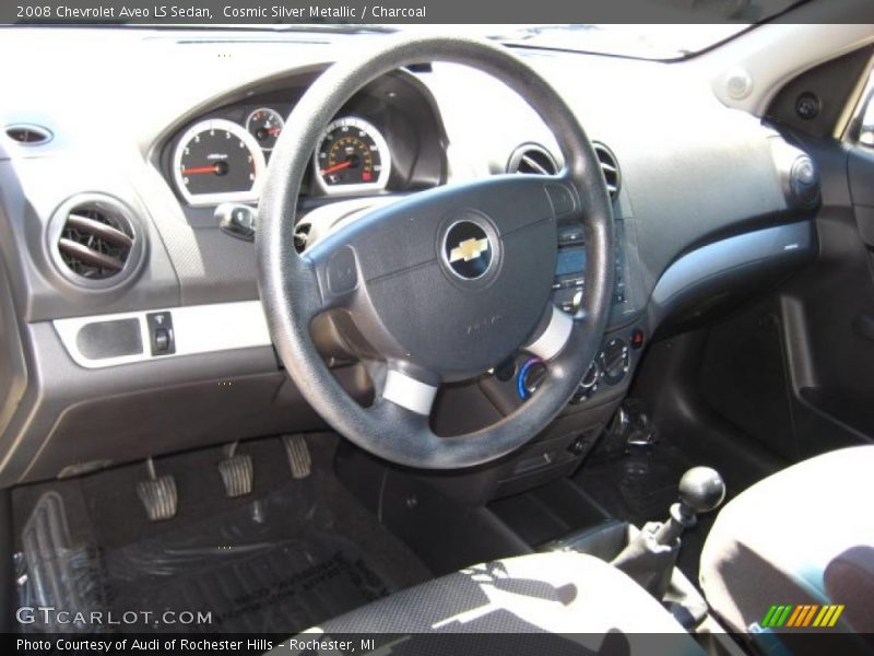 Cosmic Silver Metallic / Charcoal 2008 Chevrolet Aveo LS Sedan