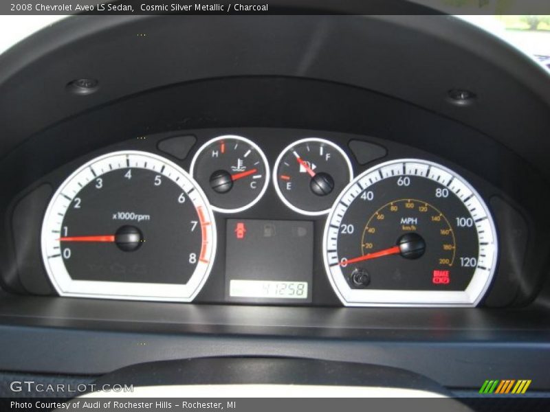 Cosmic Silver Metallic / Charcoal 2008 Chevrolet Aveo LS Sedan