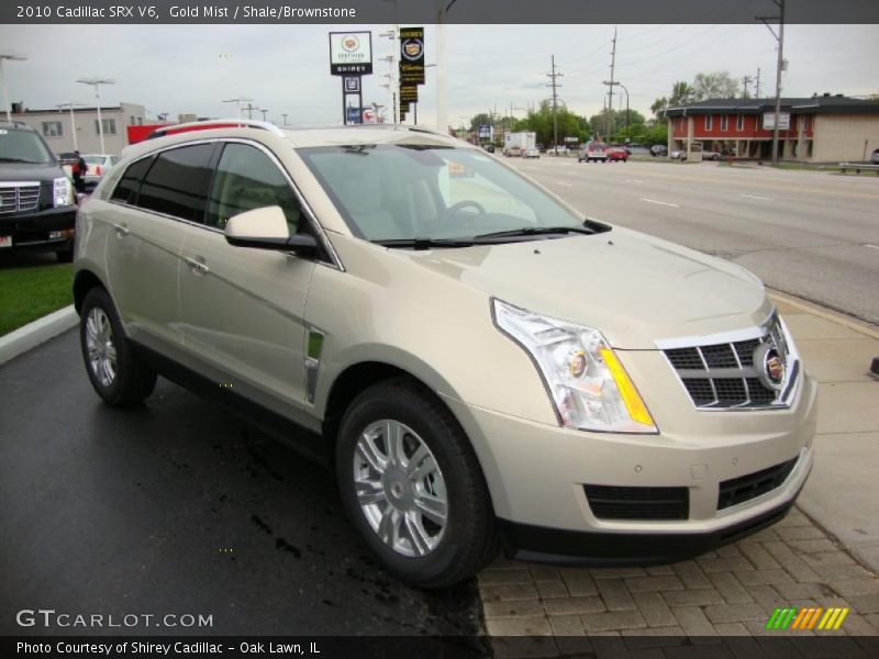 Gold Mist / Shale/Brownstone 2010 Cadillac SRX V6