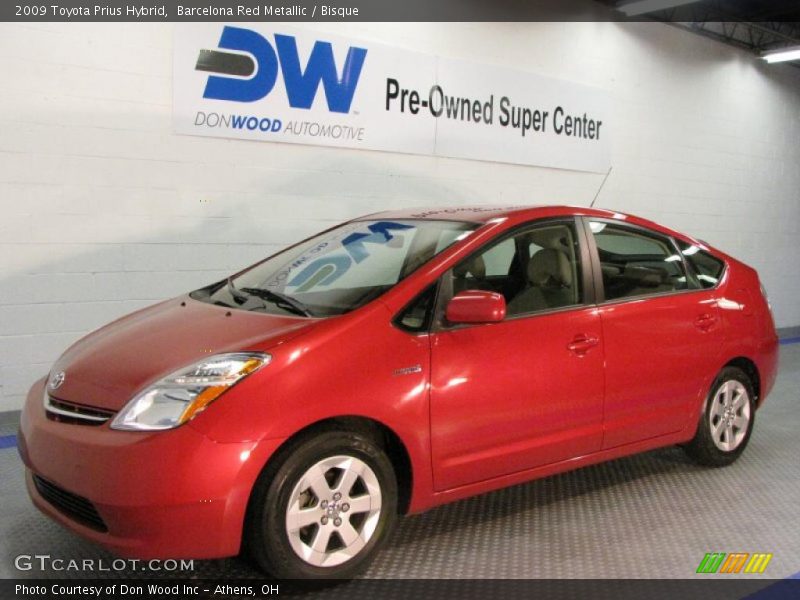Barcelona Red Metallic / Bisque 2009 Toyota Prius Hybrid