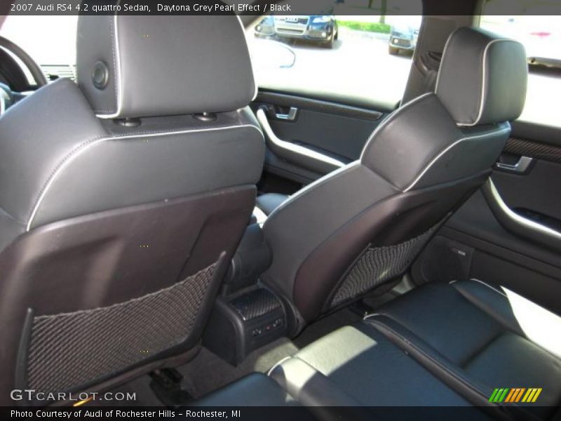 Daytona Grey Pearl Effect / Black 2007 Audi RS4 4.2 quattro Sedan