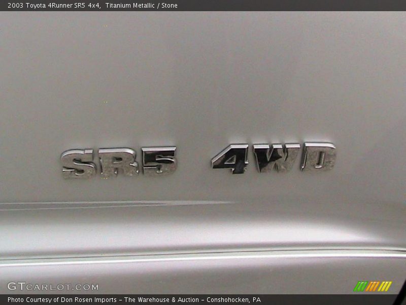 Titanium Metallic / Stone 2003 Toyota 4Runner SR5 4x4