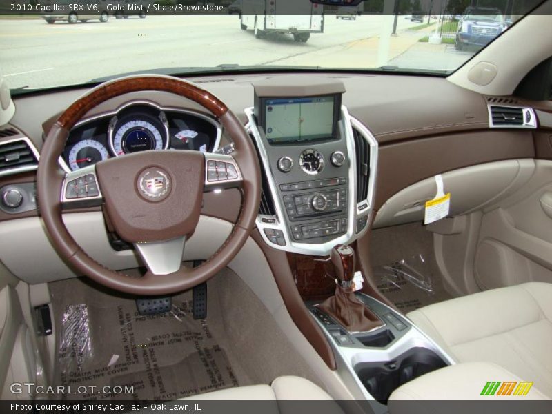 Gold Mist / Shale/Brownstone 2010 Cadillac SRX V6