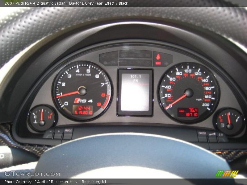 Daytona Grey Pearl Effect / Black 2007 Audi RS4 4.2 quattro Sedan