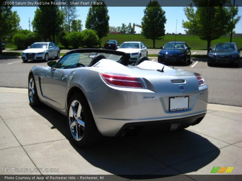Silver Pearl / Black 2008 Saturn Sky Red Line Roadster