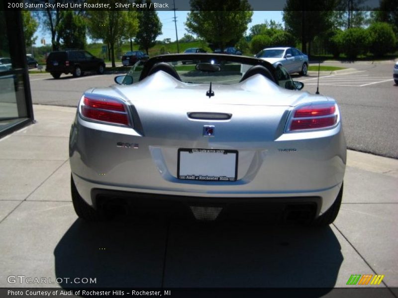 Silver Pearl / Black 2008 Saturn Sky Red Line Roadster