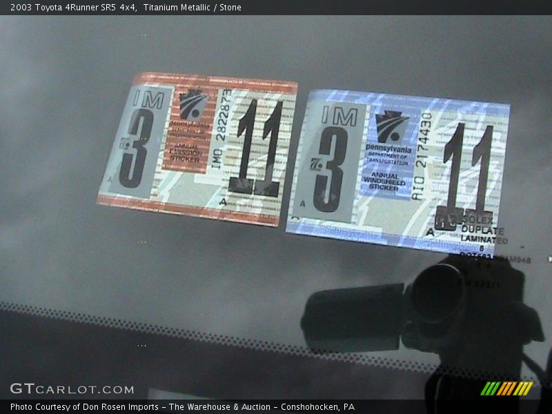 Titanium Metallic / Stone 2003 Toyota 4Runner SR5 4x4