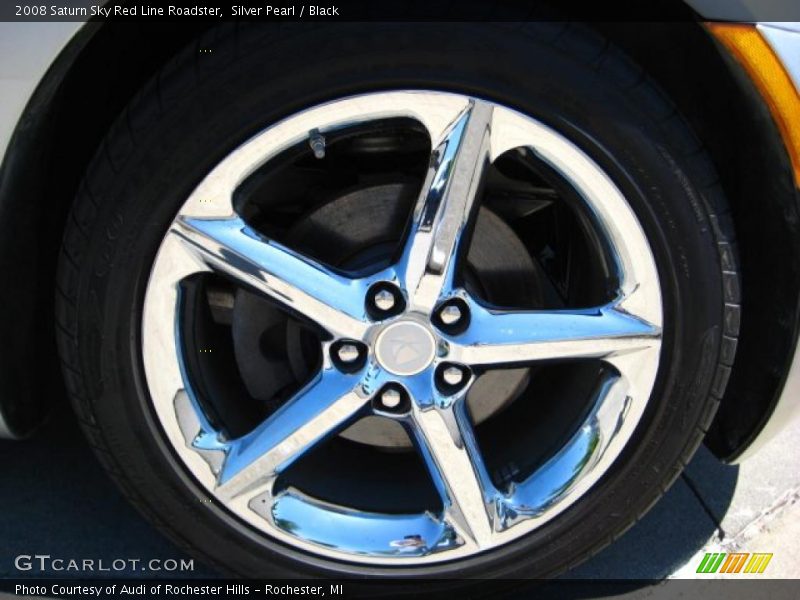 Silver Pearl / Black 2008 Saturn Sky Red Line Roadster