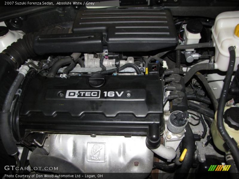 Absolute White / Grey 2007 Suzuki Forenza Sedan