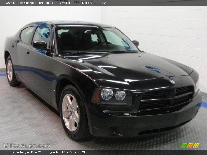 Brilliant Black Crystal Pearl / Dark Slate Gray 2007 Dodge Charger