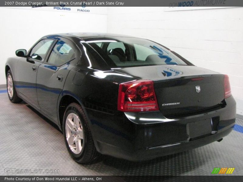 Brilliant Black Crystal Pearl / Dark Slate Gray 2007 Dodge Charger