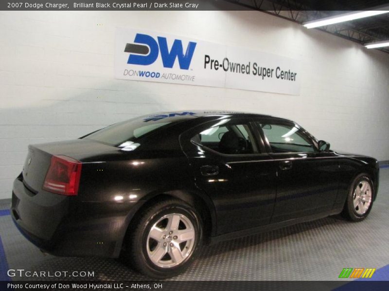 Brilliant Black Crystal Pearl / Dark Slate Gray 2007 Dodge Charger