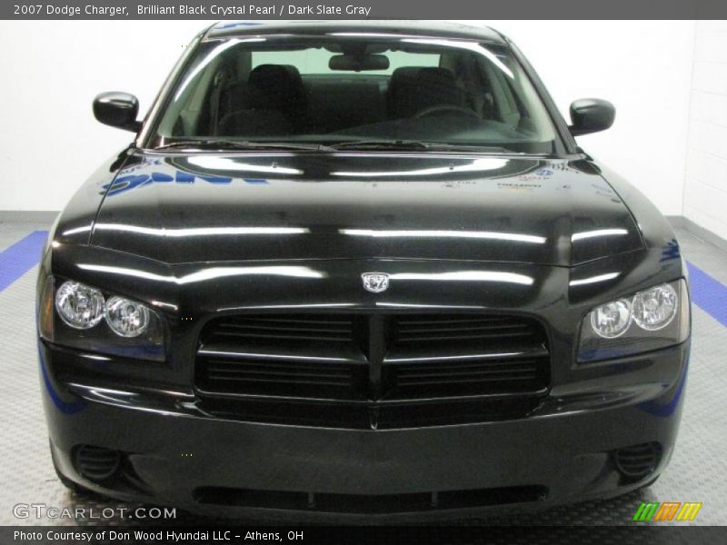 Brilliant Black Crystal Pearl / Dark Slate Gray 2007 Dodge Charger
