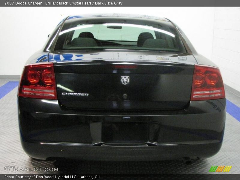 Brilliant Black Crystal Pearl / Dark Slate Gray 2007 Dodge Charger