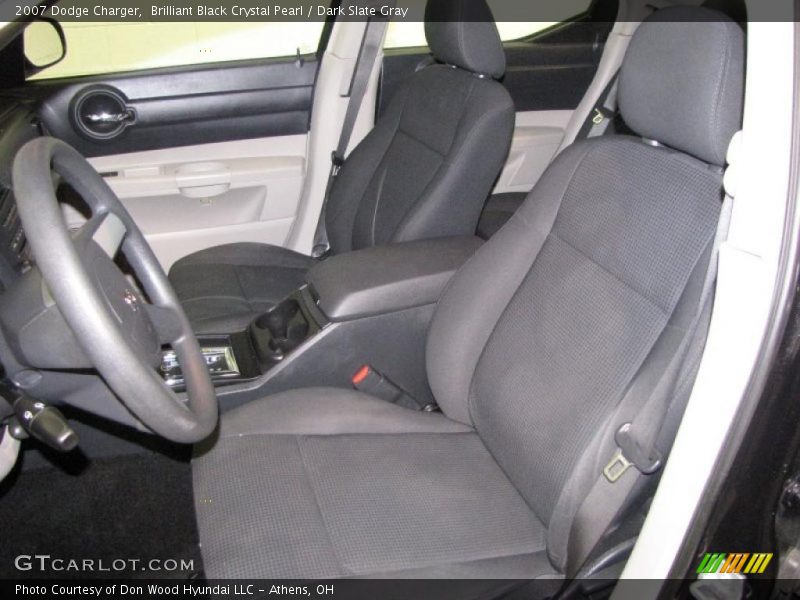 Brilliant Black Crystal Pearl / Dark Slate Gray 2007 Dodge Charger