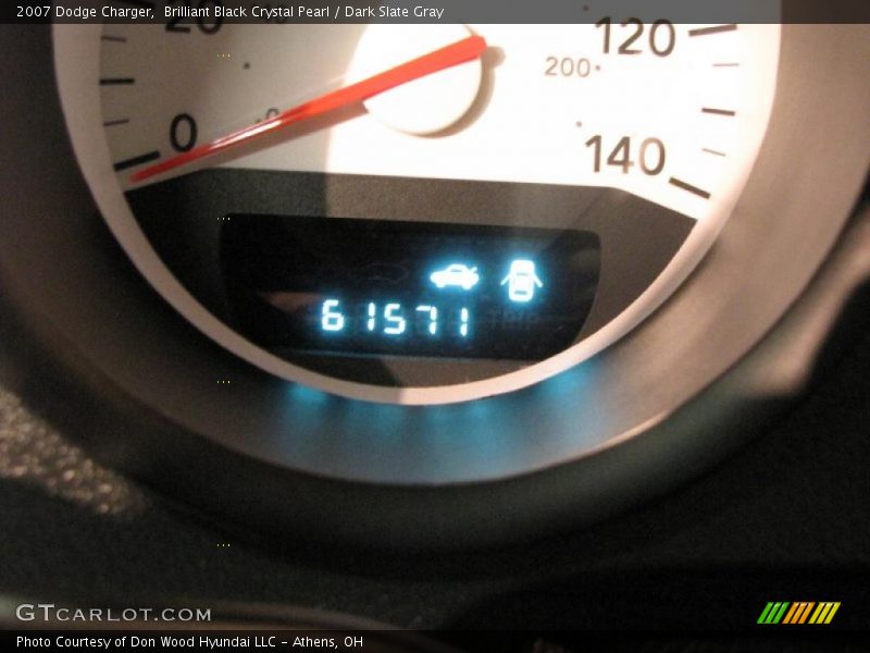 Brilliant Black Crystal Pearl / Dark Slate Gray 2007 Dodge Charger