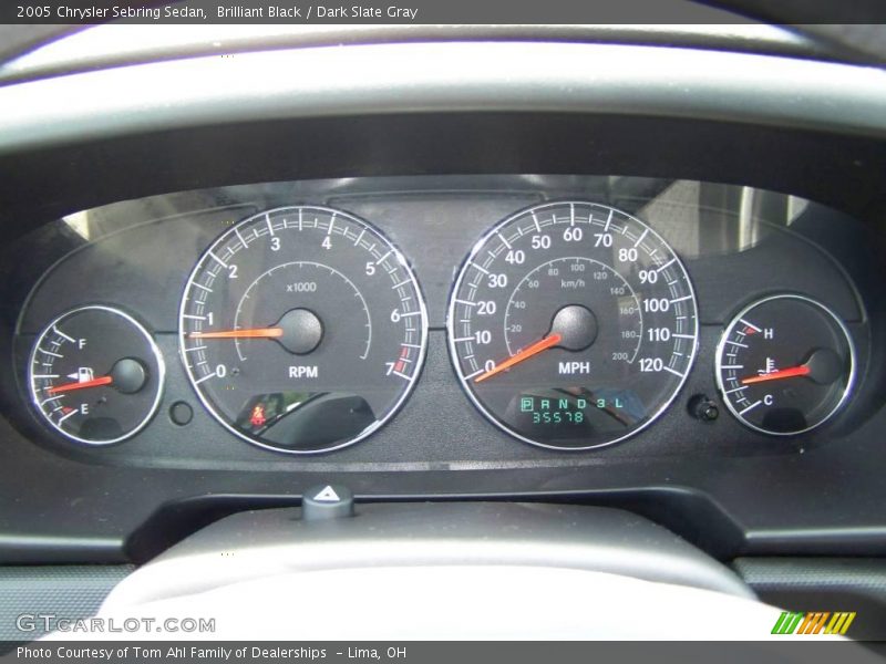 Brilliant Black / Dark Slate Gray 2005 Chrysler Sebring Sedan